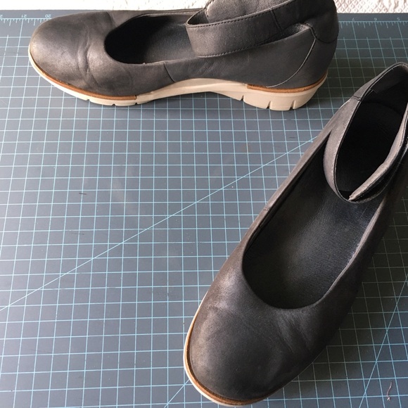 Dansko Jenna Slip On Ankle Strap Platform Wedge Comfort Shoe Metallic Charcoal - Picture 3 of 6